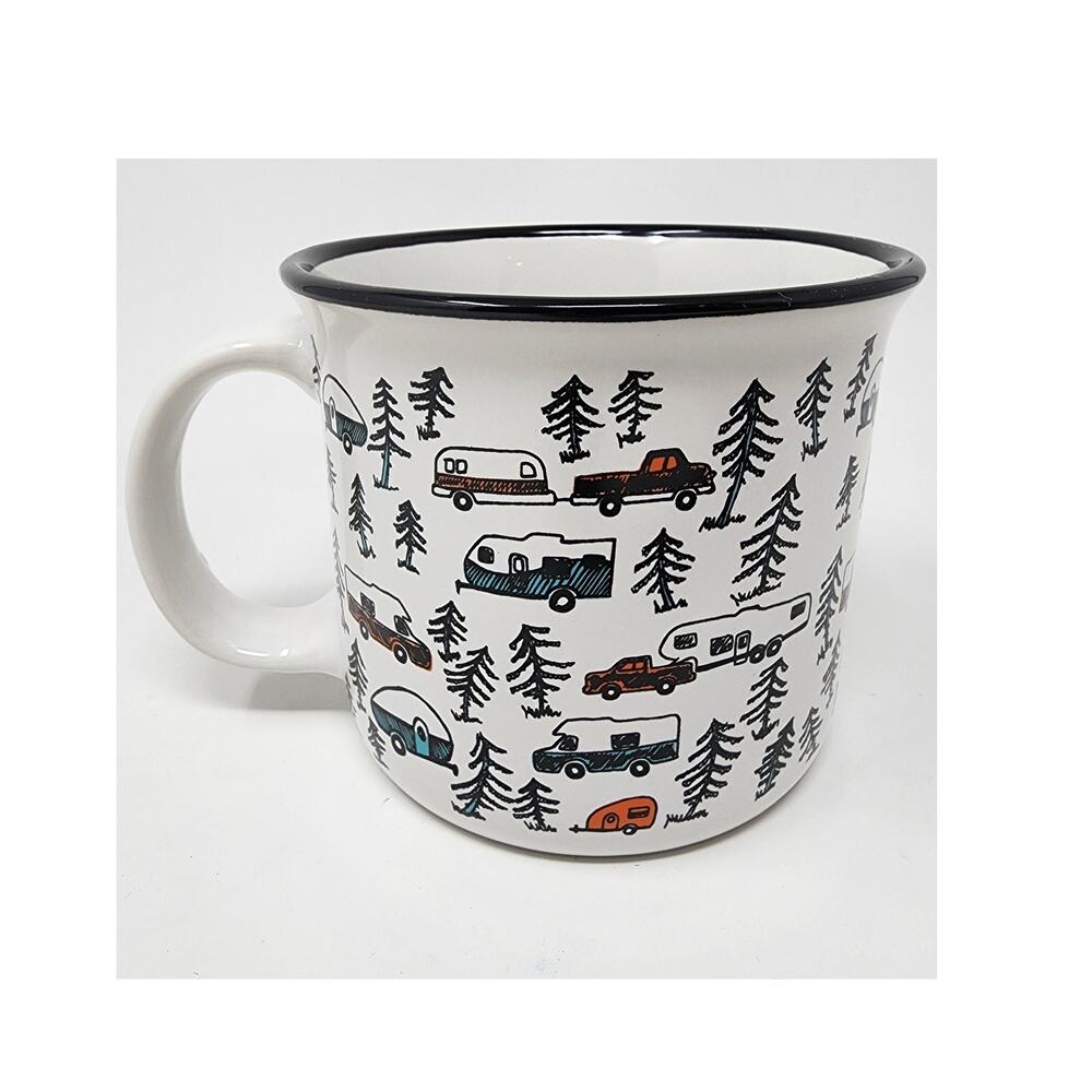 VanLife Camco Life is Better at The Campsite Ceramic Mug Sketch RV Camper Mug